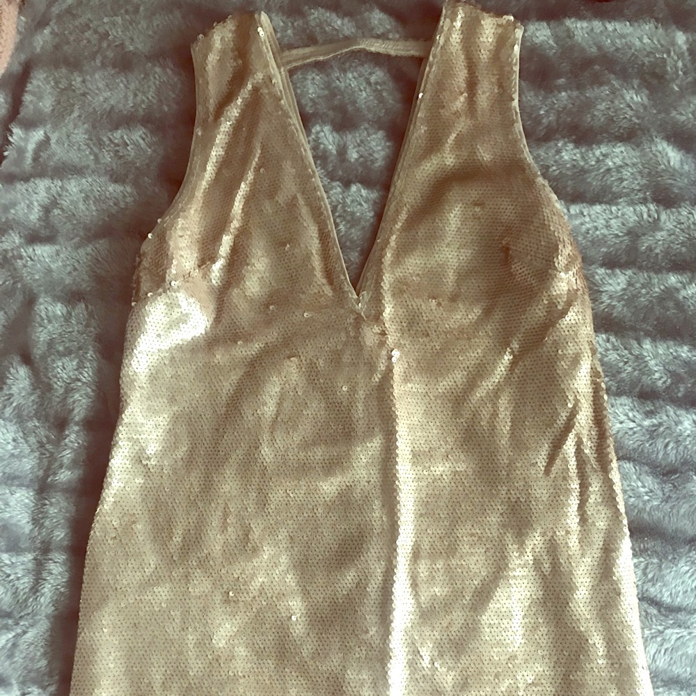 Gold Sequenced Dress